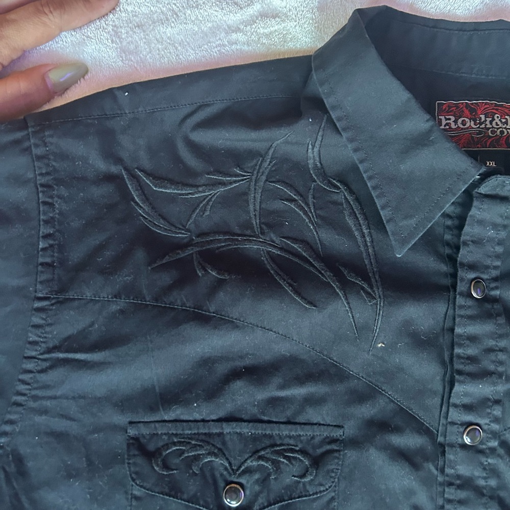 Rock&Roll cowboy man button down long sleeve - Picture 9 of 10